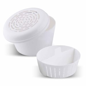 White plastic parts made from custom molds
